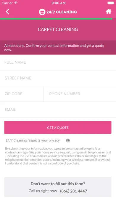 24/7 Cleaning App - Find top cleaners in your area スクリーンショット