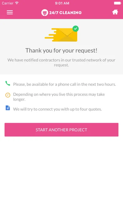 24/7 Cleaning App - Find top cleaners in your area スクリーンショット