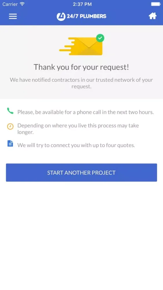24/7 Plumbing App - Find qualified plumbers in your area for drain cleaning, plumbing repairs, plumbing installations, water heater repair and all other projects. स्क्रीनशॉट