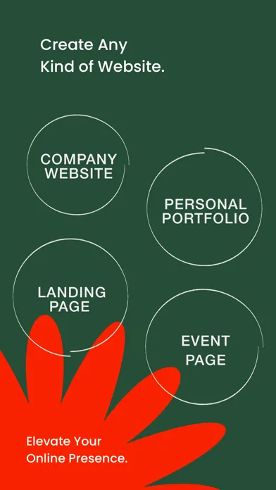 Capturas de tela do GIZI — Website Builder