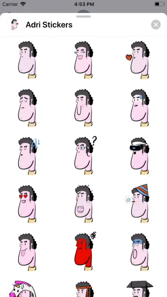 Adri Stickers Ekran Görüntüleri