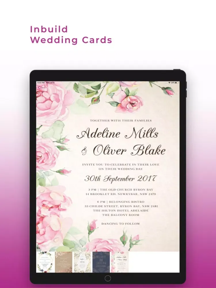 Zrzuty ekranu Knote: Wedding Invitations iPad 