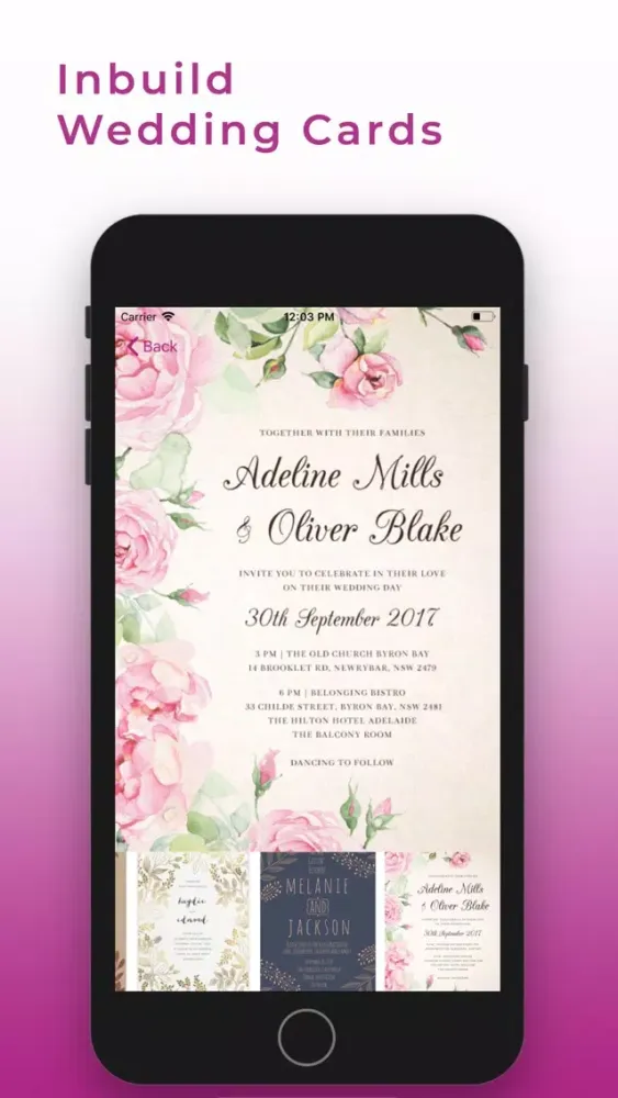 Zrzuty ekranu Knote: Wedding Invitations