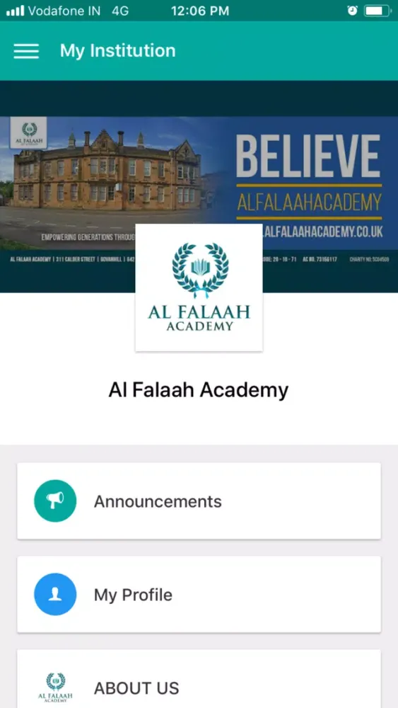 Capturas de tela do Al Falaah Academy