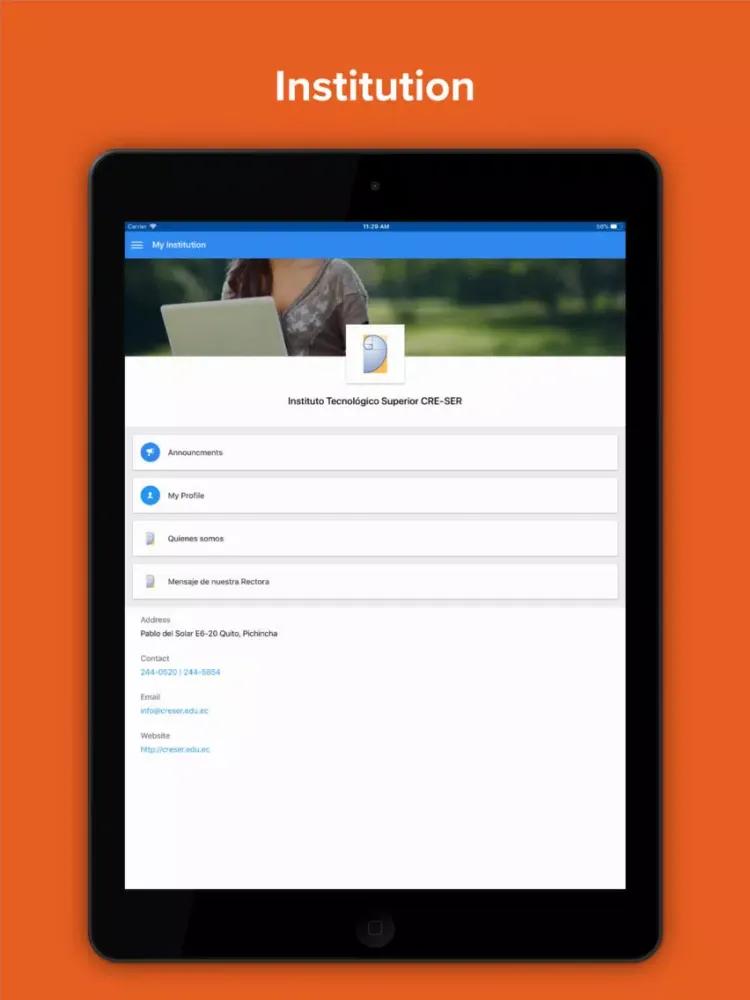 Instituto CRE-SER iPad  Ekran Görüntüleri
