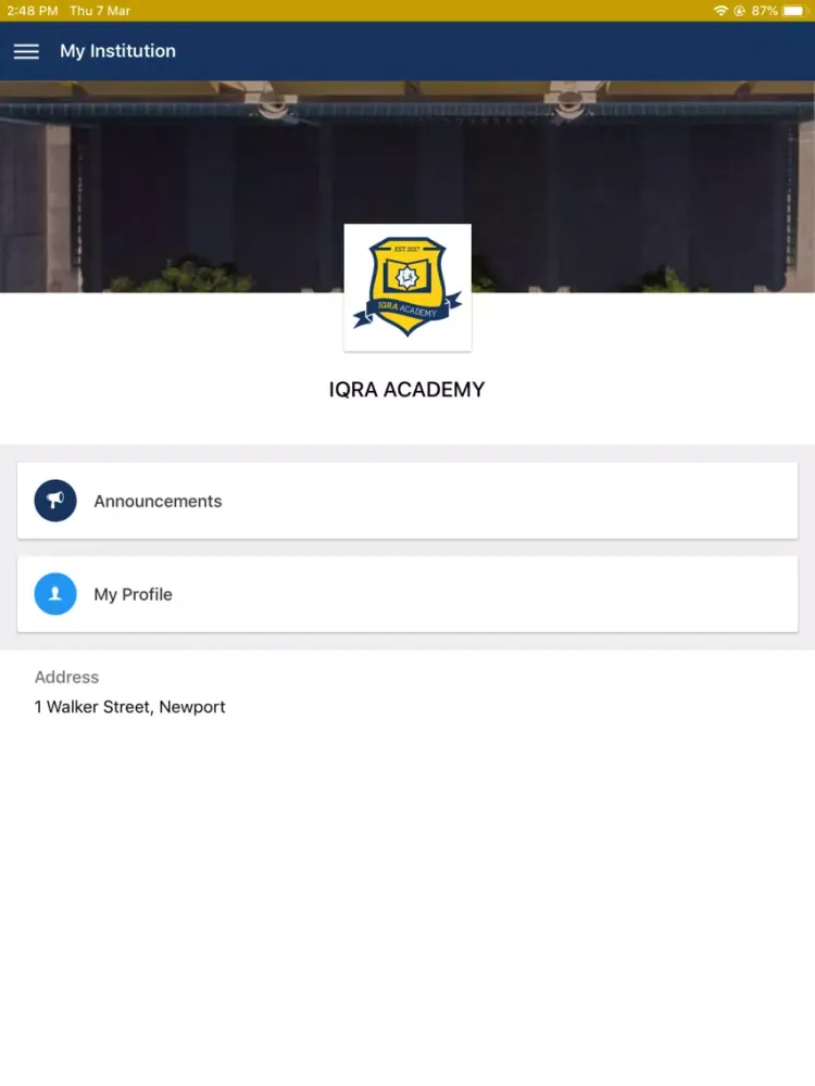 Iqra Academy, Newport iPad  स्क्रीनशॉट