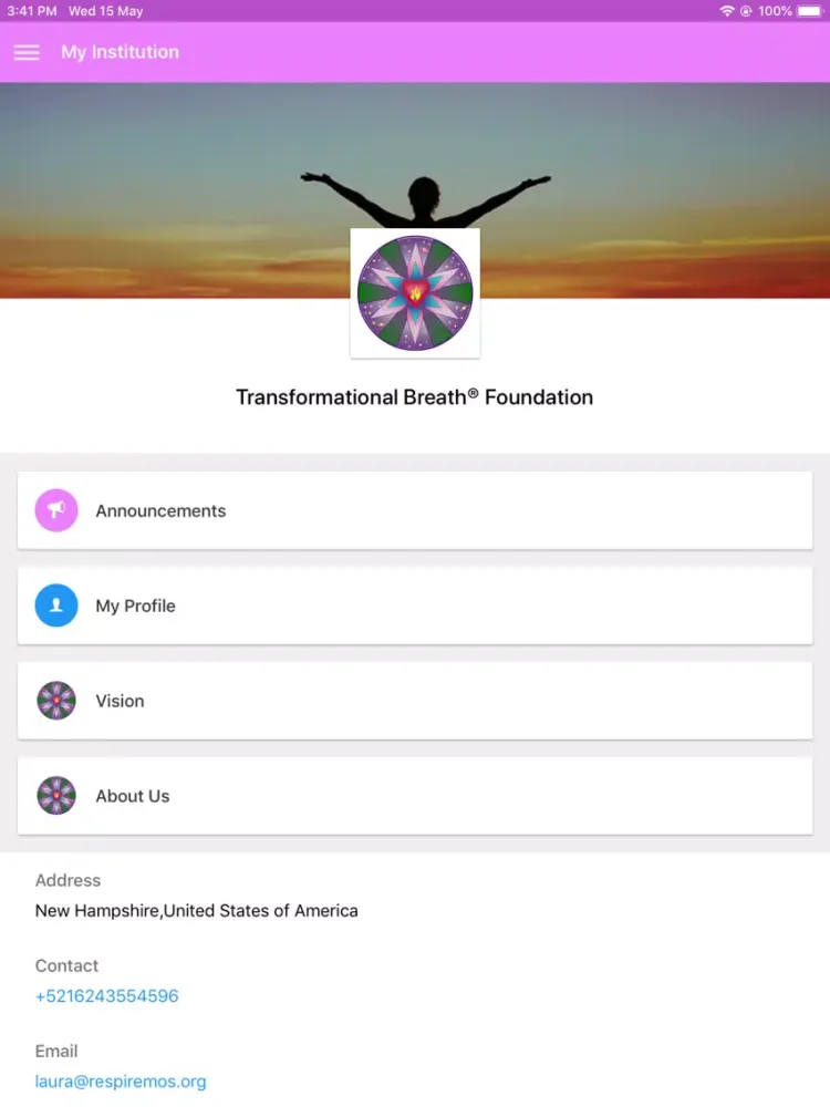 Capturas de tela do Transformational Breath® iPad 