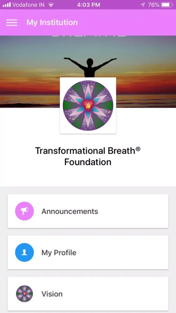 Capturas de tela do Transformational Breath®