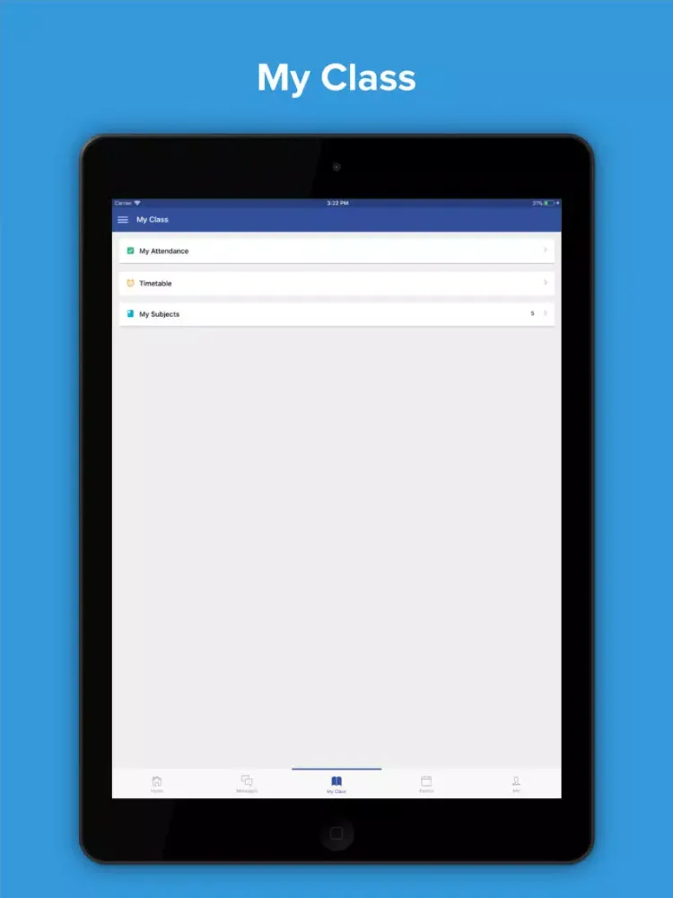 Ảnh chụp màn hình của Zuwena International School iPad 