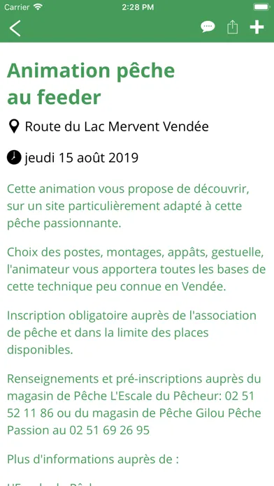 Fédération de Pêche de Vendée स्क्रीनशॉट