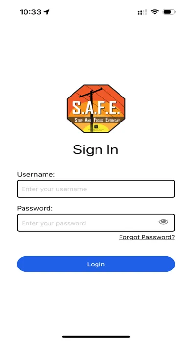 Capturas de tela do Federated S.A.F.E. App