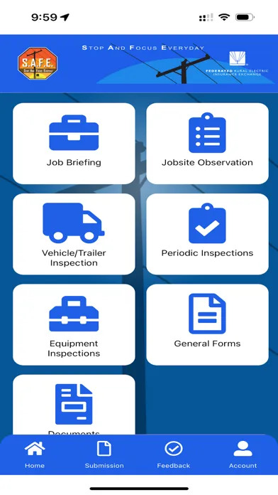 Capturas de tela do Federated S.A.F.E. App