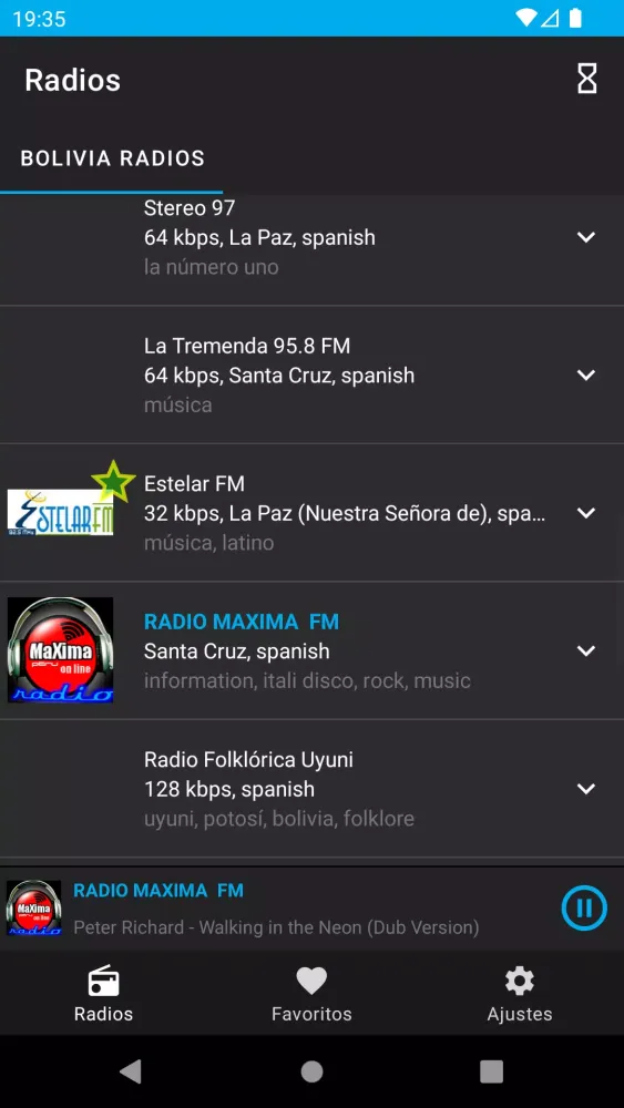 Bolivia Radio Stations Screenshots
