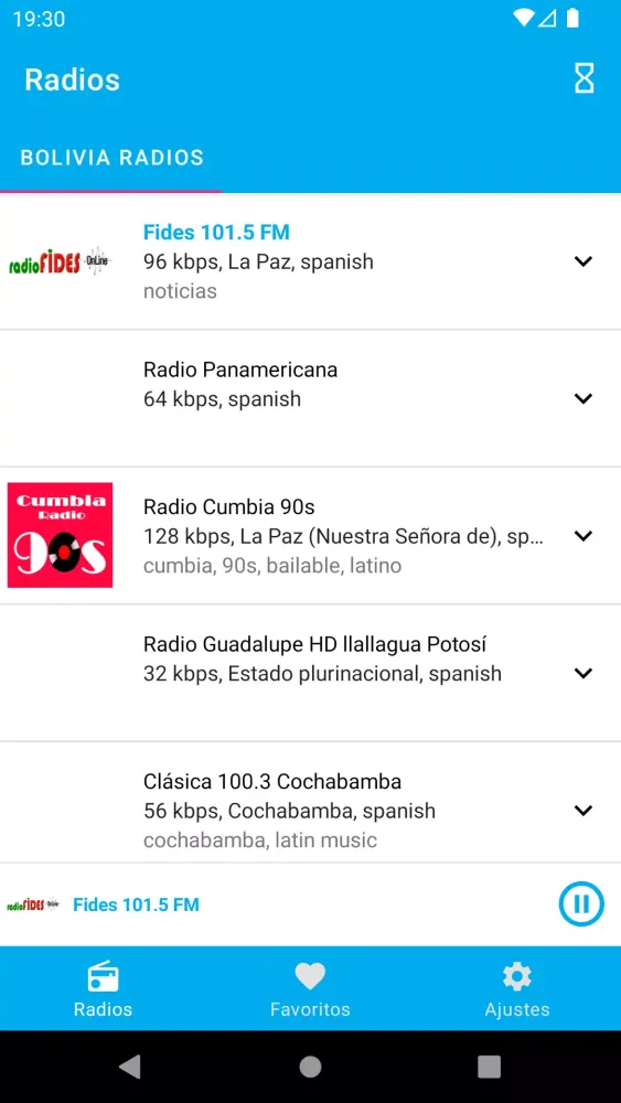 Bolivia Radio Stations Screenshots