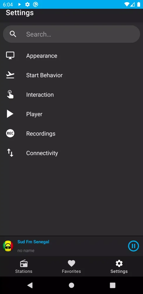 Senegal Radio Stations Screenshots