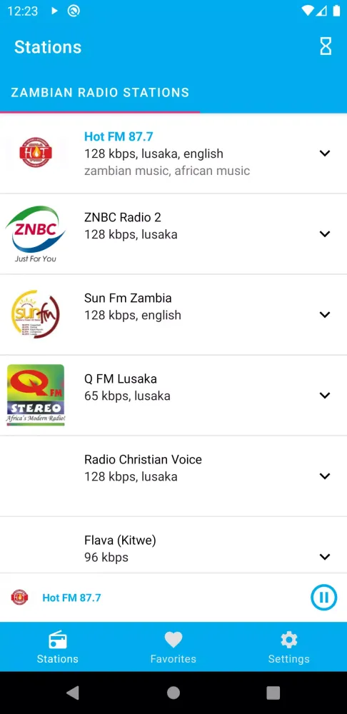 Capturas de pantalla de Zambian Radio Stations - FM St