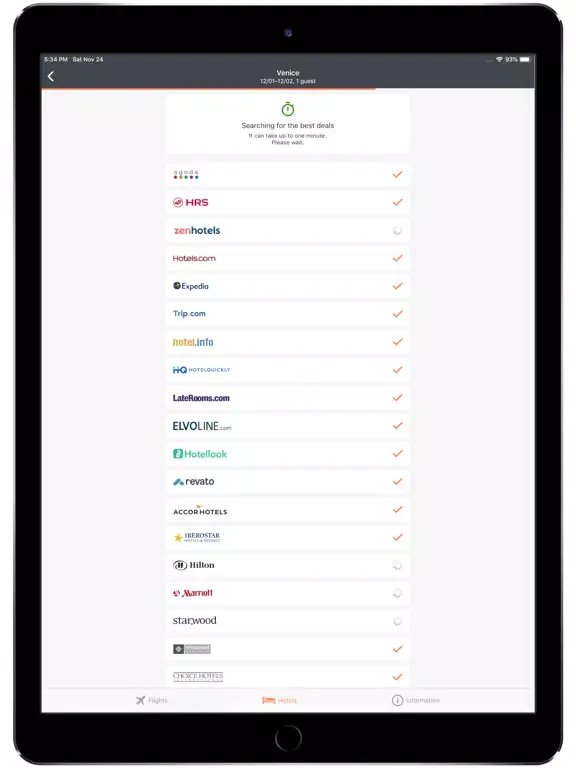 AirTickets Online iPad  স্ক্রিনশট
