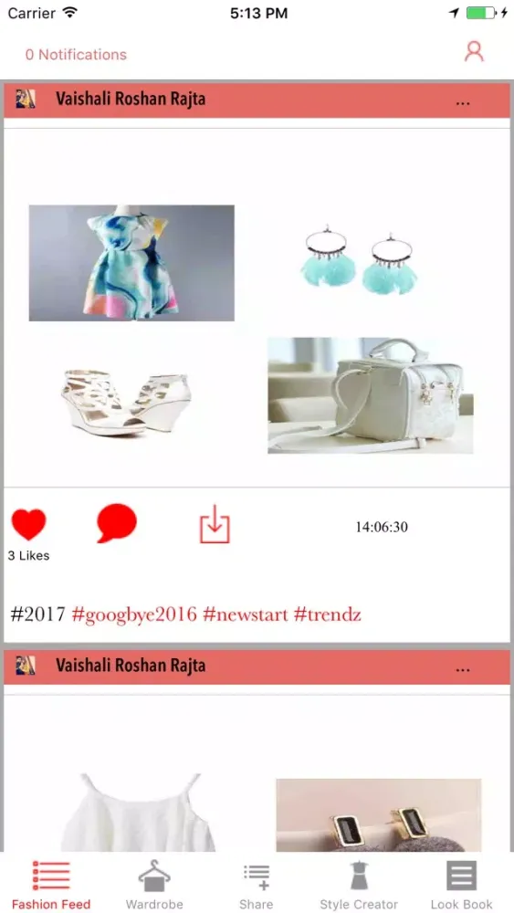 Tangkapan skrin Trendz
