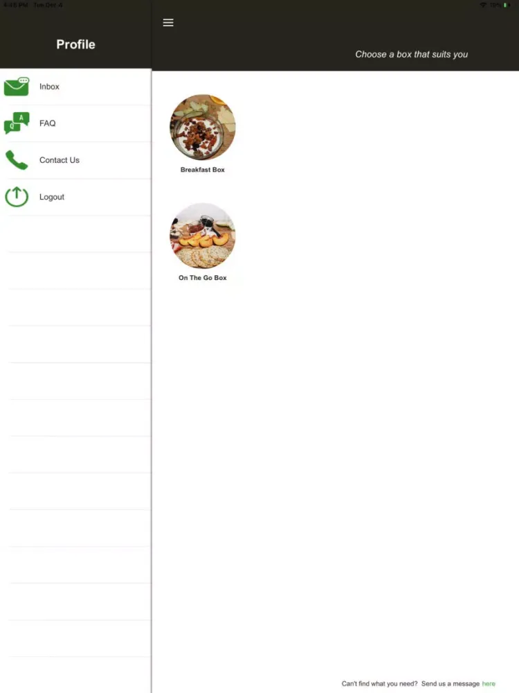 FoodLocker iPad  Ekran Görüntüleri