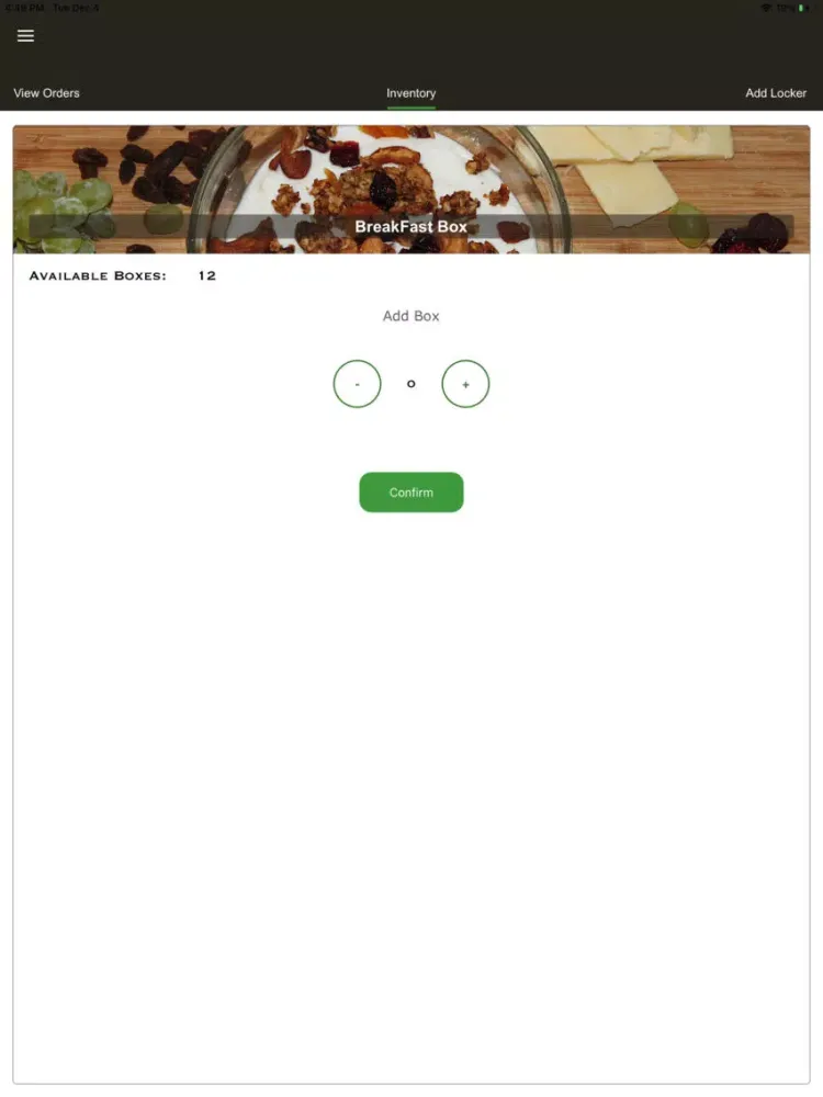 FoodLocker iPad  Ekran Görüntüleri