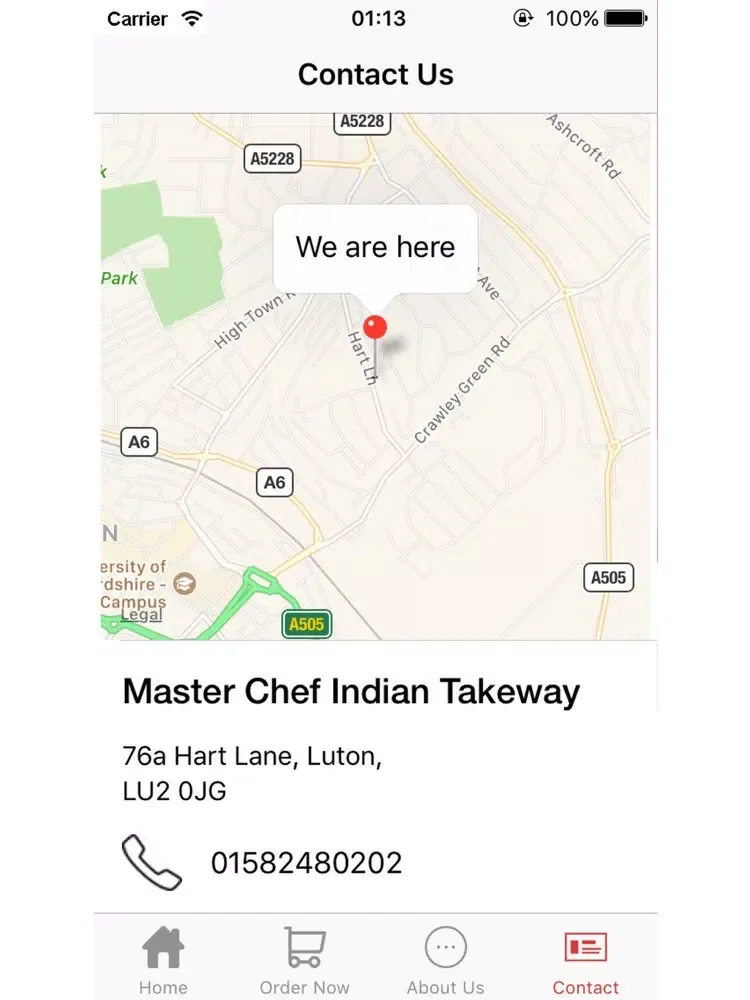 Tangkapan skrin MasterChef - Takeaway Delivery Luton iPad 