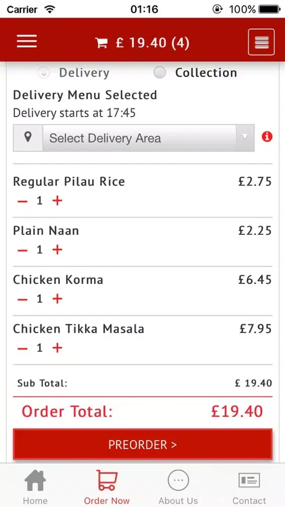 Tangkapan skrin MasterChef - Takeaway Delivery Luton