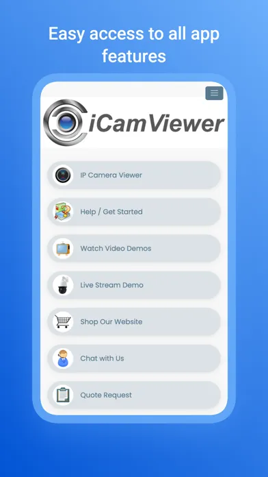 ภาพหน้าจอของ iCamViewer: IP Camera Viewer