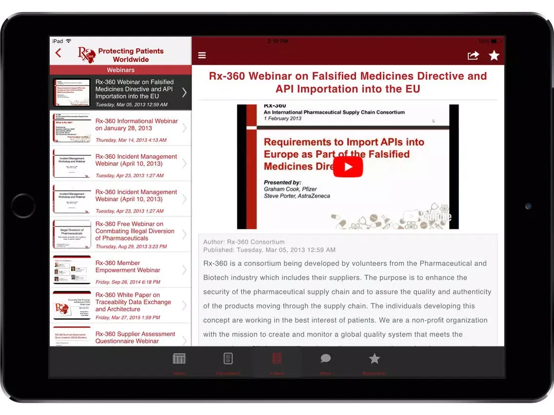 Rx-360 iPad  স্ক্রিনশট