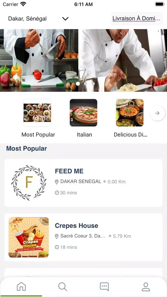 FeedMe Ekran Görüntüleri