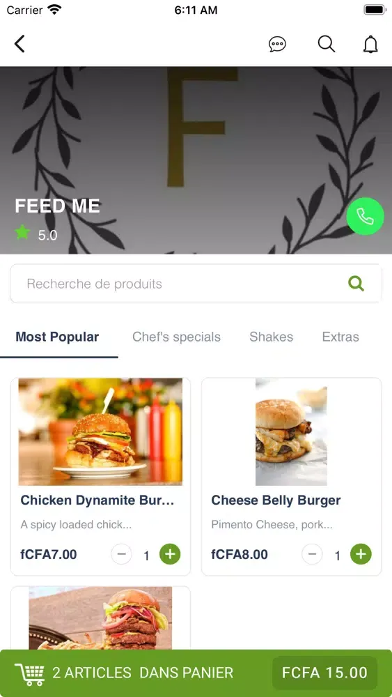 FeedMe Ekran Görüntüleri