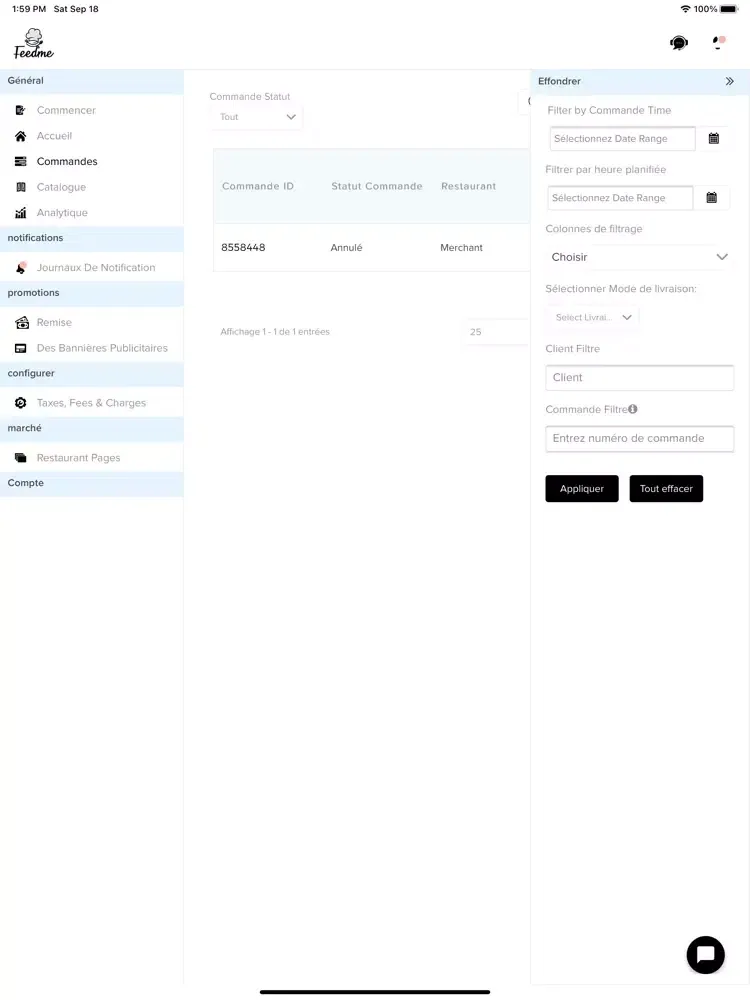 Screenshot di FeedMe Merchant iPad 