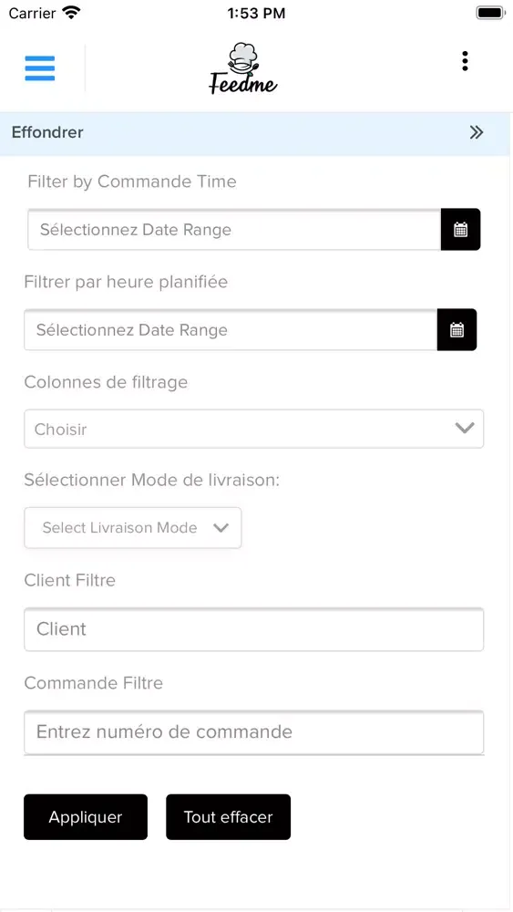Screenshot di FeedMe Merchant