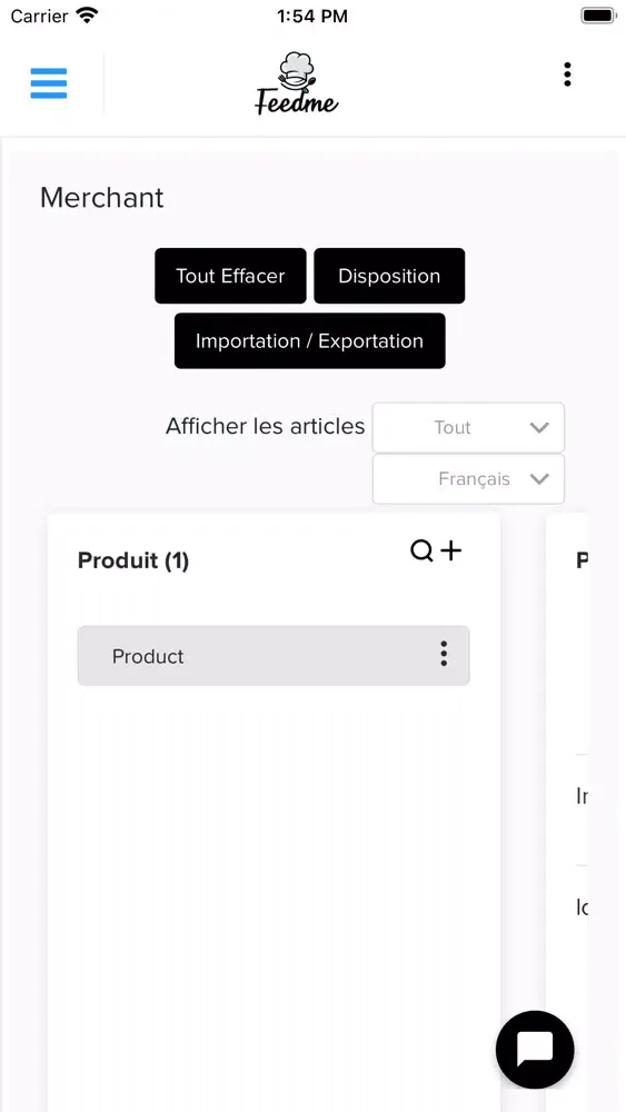Screenshot di FeedMe Merchant