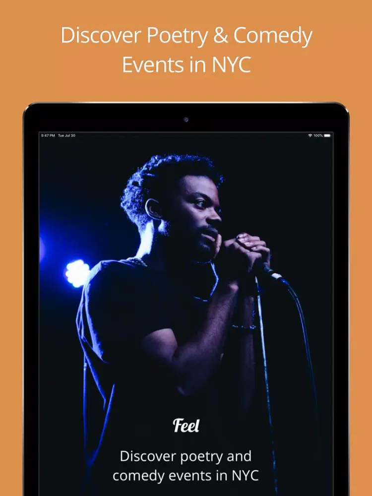 Tangkapan skrin Feel - Comedy & Poetry in NYC iPad 