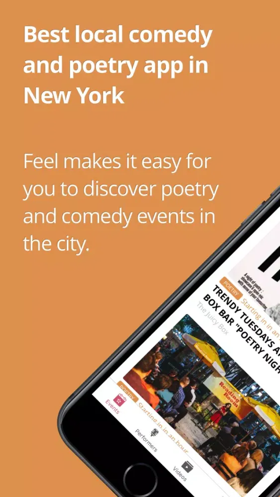 Tangkapan skrin Feel - Comedy & Poetry in NYC