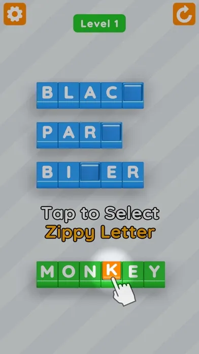 Ảnh chụp màn hình của Zippy Words