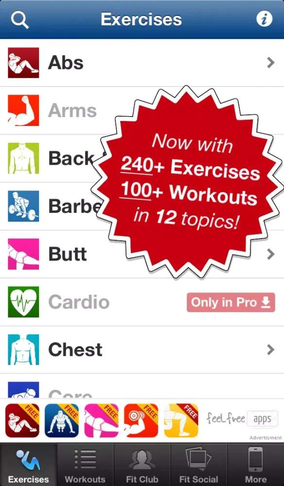 Captures d'écran de Body Workouts Free