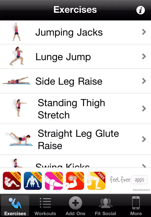 Скриншоты Hip & Thigh Workouts Free
