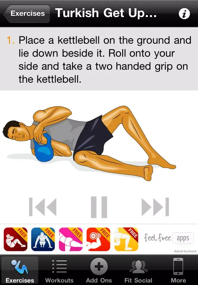 Kettlebell Workouts Free سکرین شاٹس