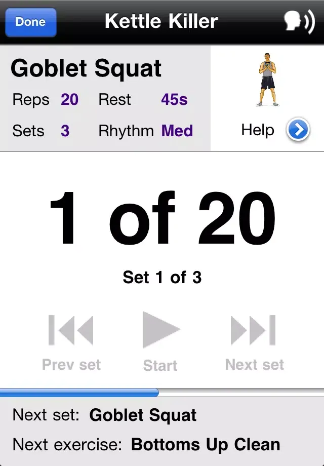 Kettlebell Workouts Free سکرین شاٹس