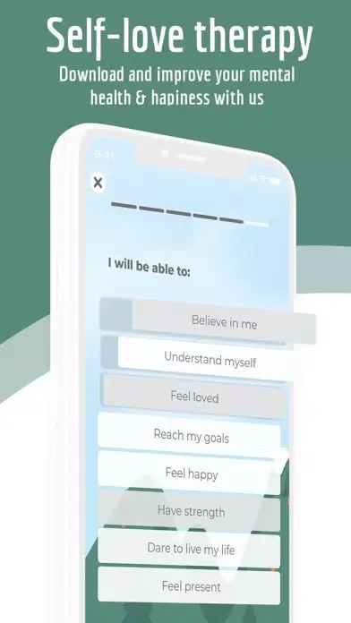 ภาพหน้าจอของ My True Value: Self Esteem App