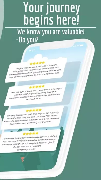 ภาพหน้าจอของ My True Value: Self Esteem App