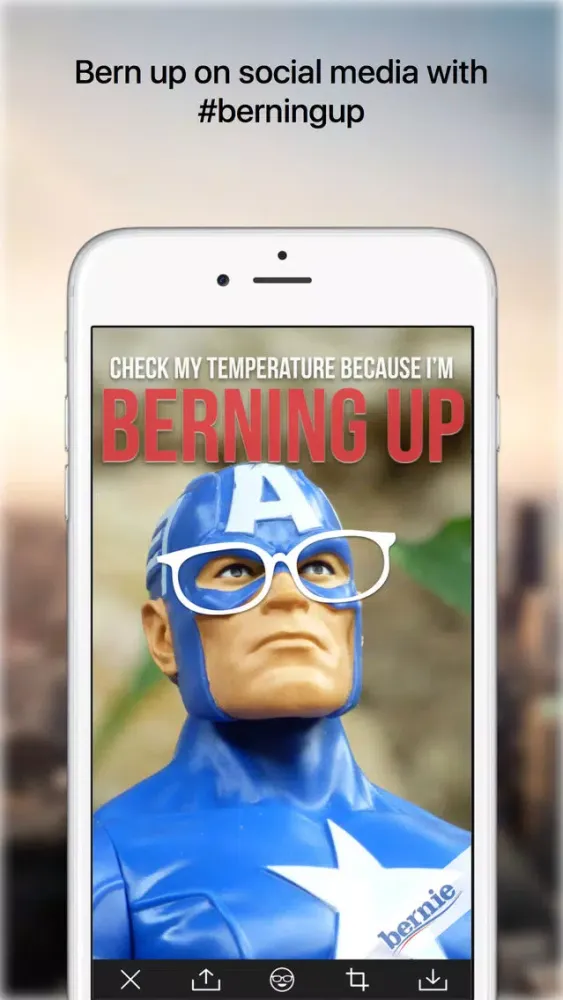 Berning Up - Show your Support for Bernie 스크린샷