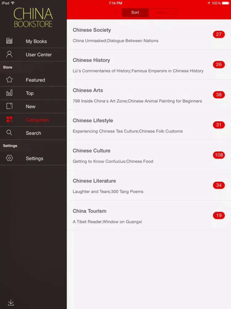 China Bookstore iPad 应用截图