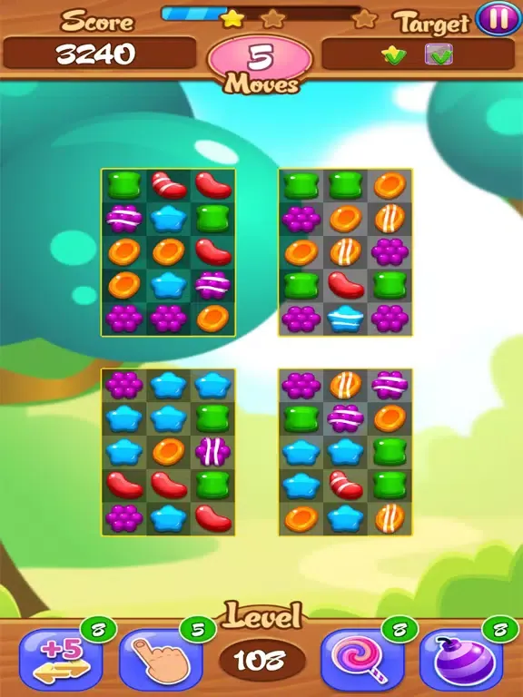 Capturas de tela do Colorful Candies Land iPad 