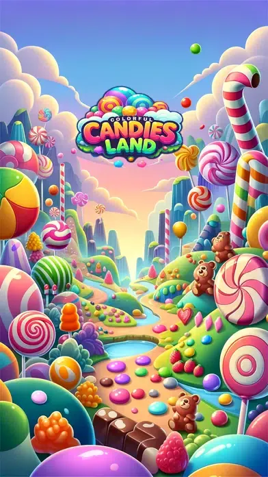 Capturas de tela do Colorful Candies Land