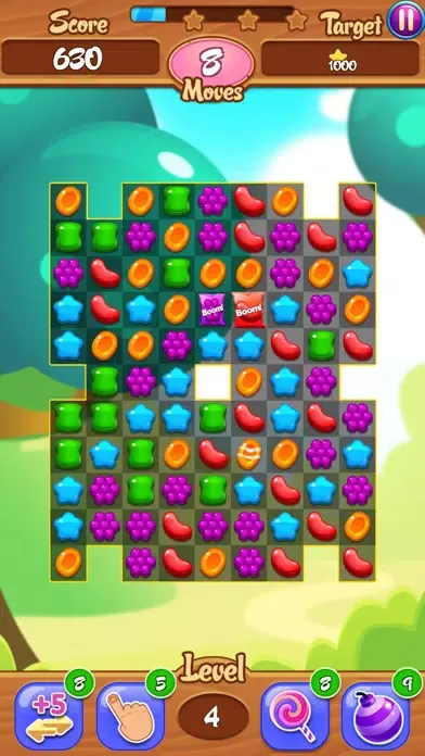 Capturas de tela do Colorful Candies Land