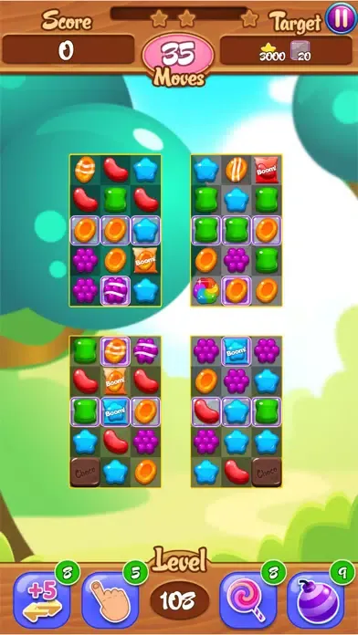 Capturas de tela do Colorful Candies Land