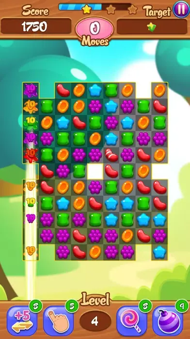 Capturas de tela do Colorful Candies Land