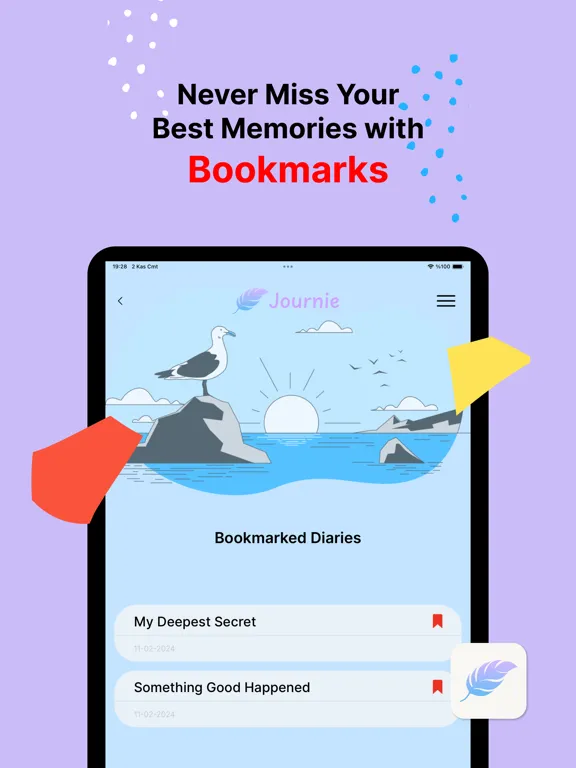 Captures d'écran de Speech-to-text Diary: Journie iPad 